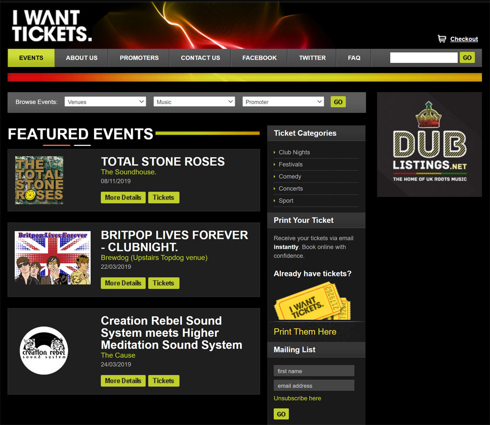 Ticket Web Portal