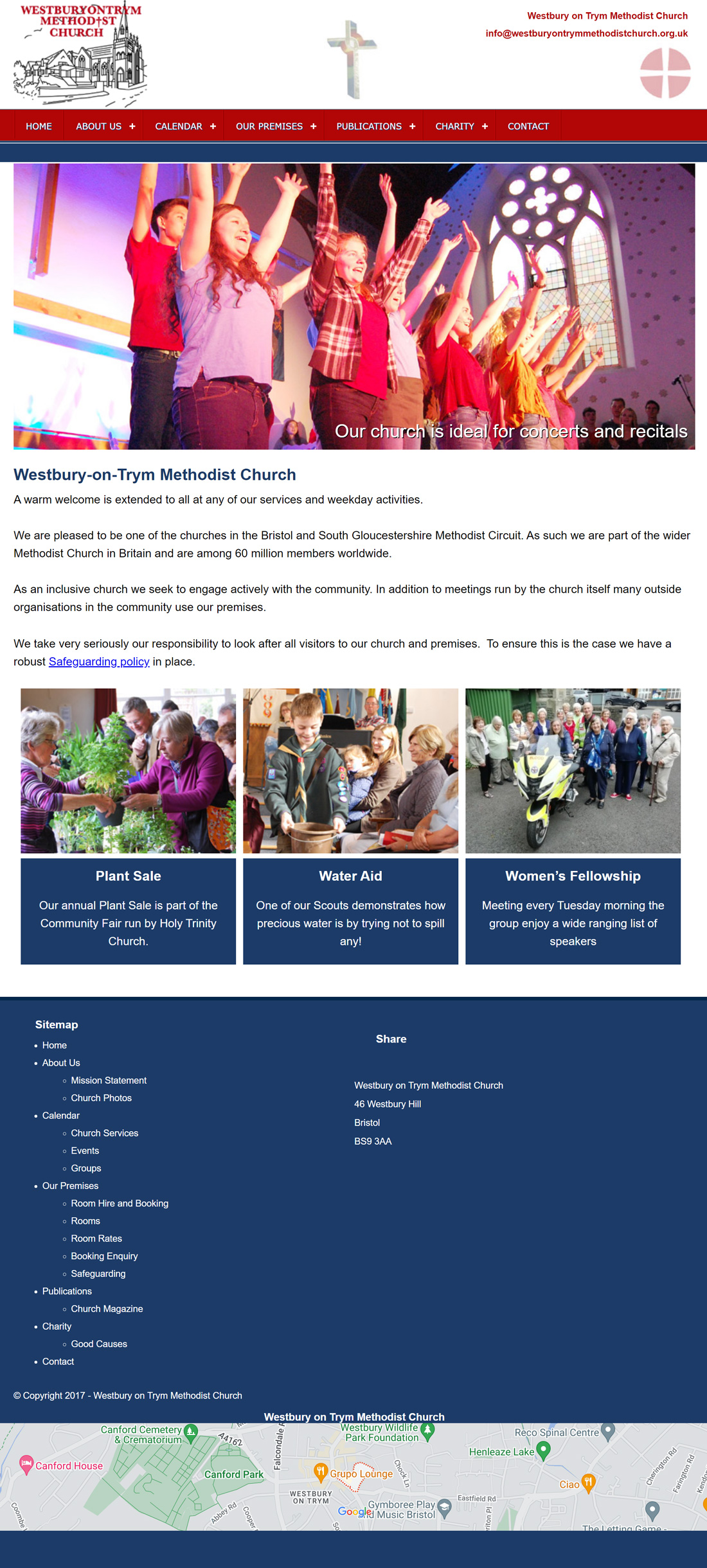 Westbury on Trym Methodist Church Web Design