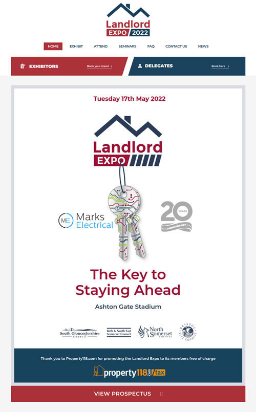 Landlord Expo Web Design